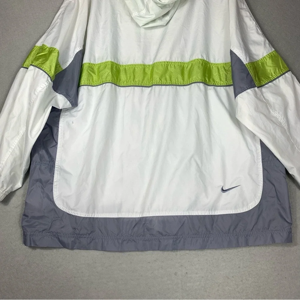 Vintage Nike Windbreaker Jacket Mens 2XL Full Zip Up Hooded Multicolor 90s